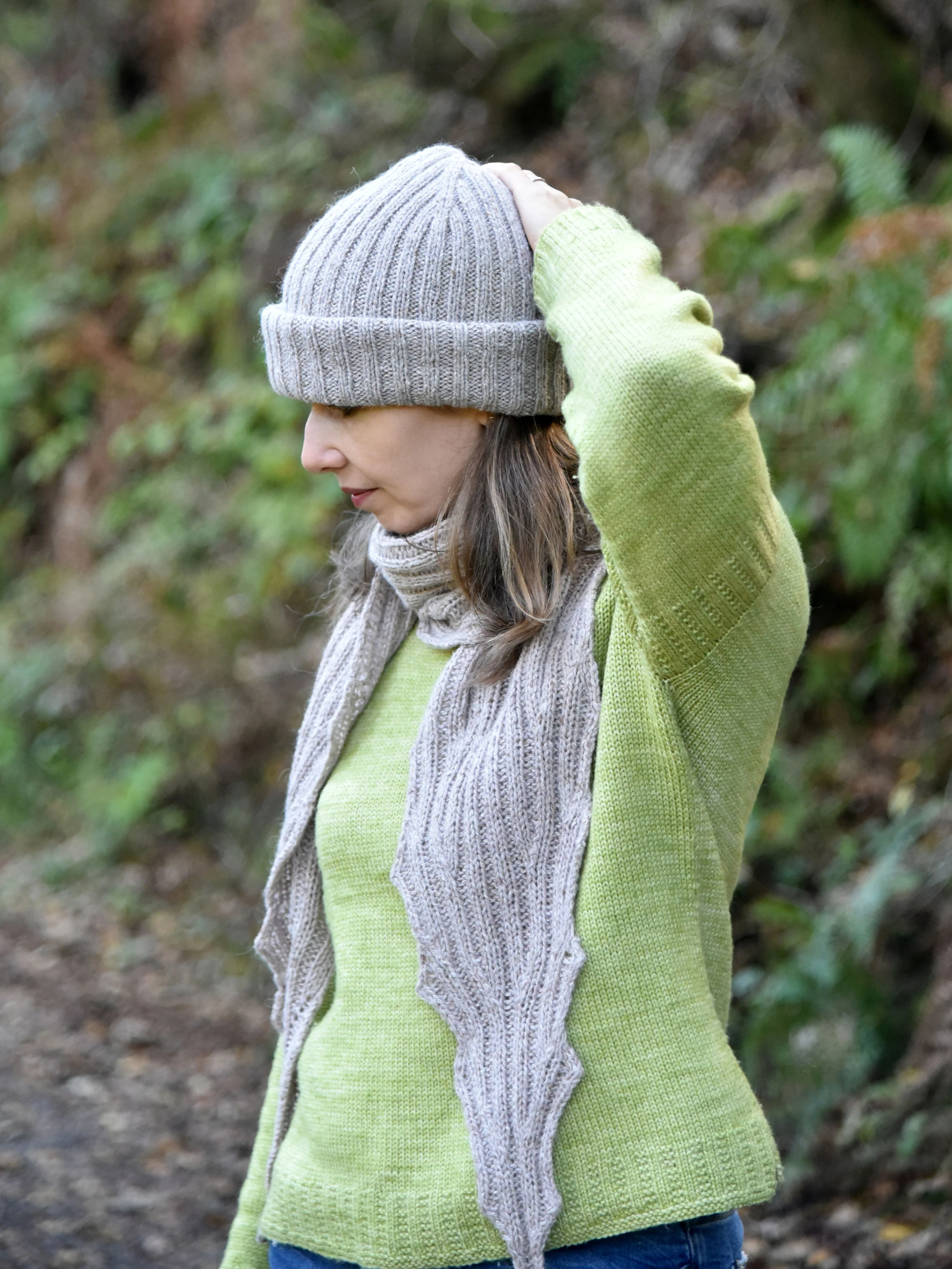 Morning Mist Hat & Scarf - Baby to Adult - Image 2