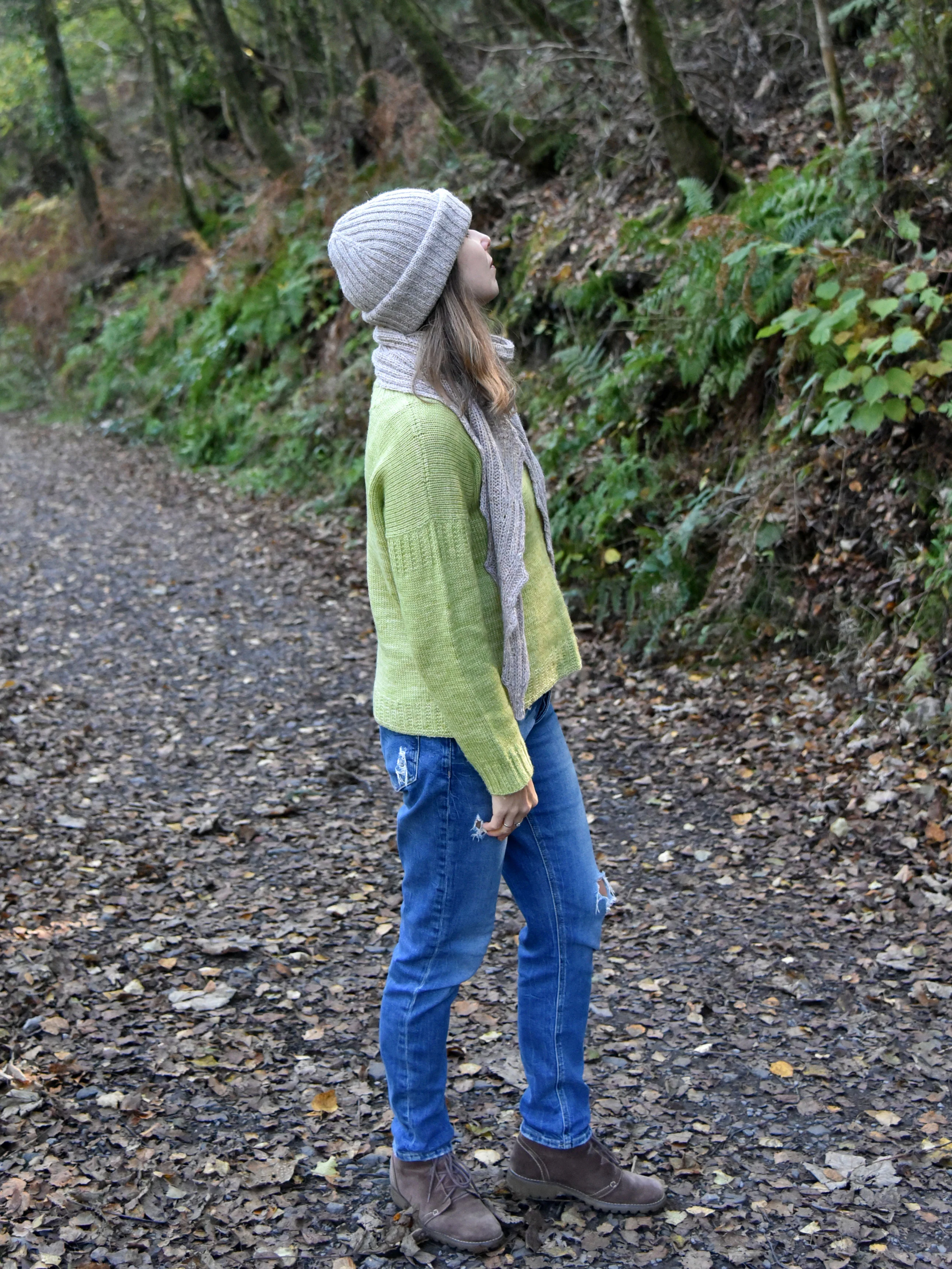 Morning Mist Hat & Scarf - Baby to Adult - Image 3