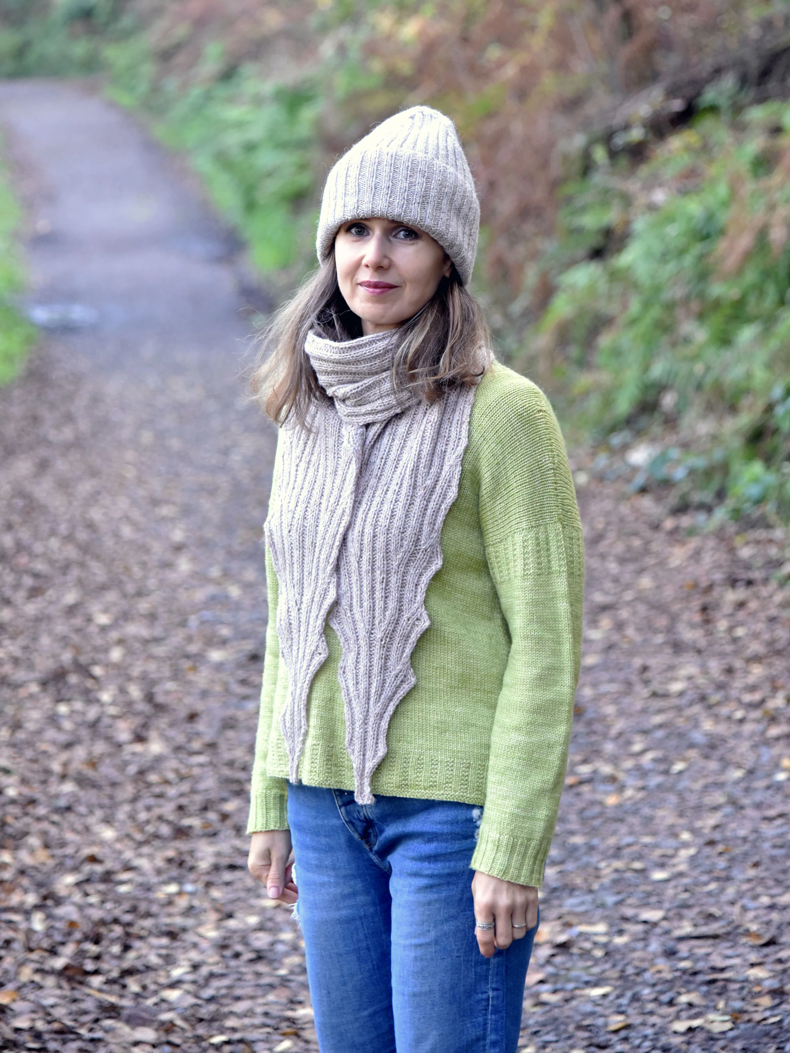 Morning Mist Hat & Scarf - Baby to Adult - Image 4
