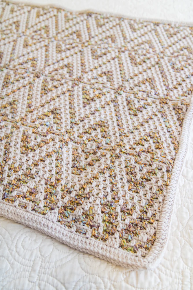 Mosaic Crochet Baby Blanket - Image 2