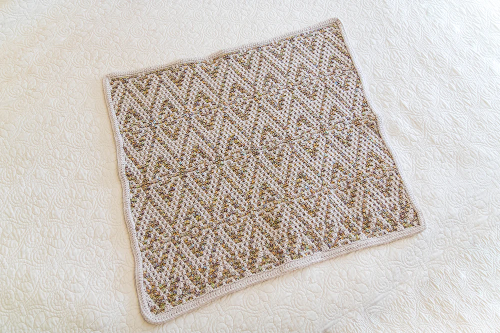 Mosaic Crochet Baby Blanket - Image 3