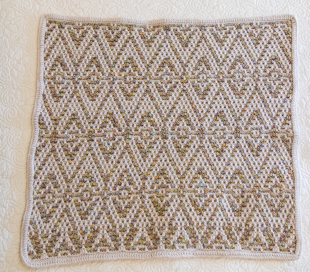 Mosaic Crochet Baby Blanket - Image 4