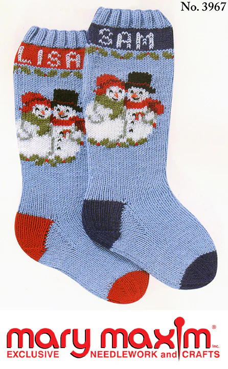 Mr. and Mrs. Snowman Stockings Pattern - Image 2
