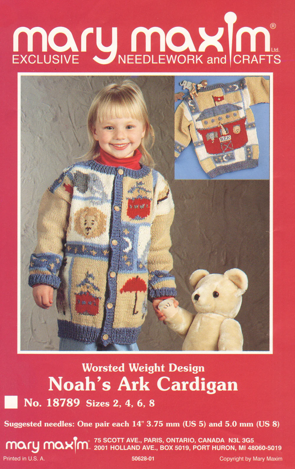 Child's Noah's Ark Cardigan Pattern - Image 3