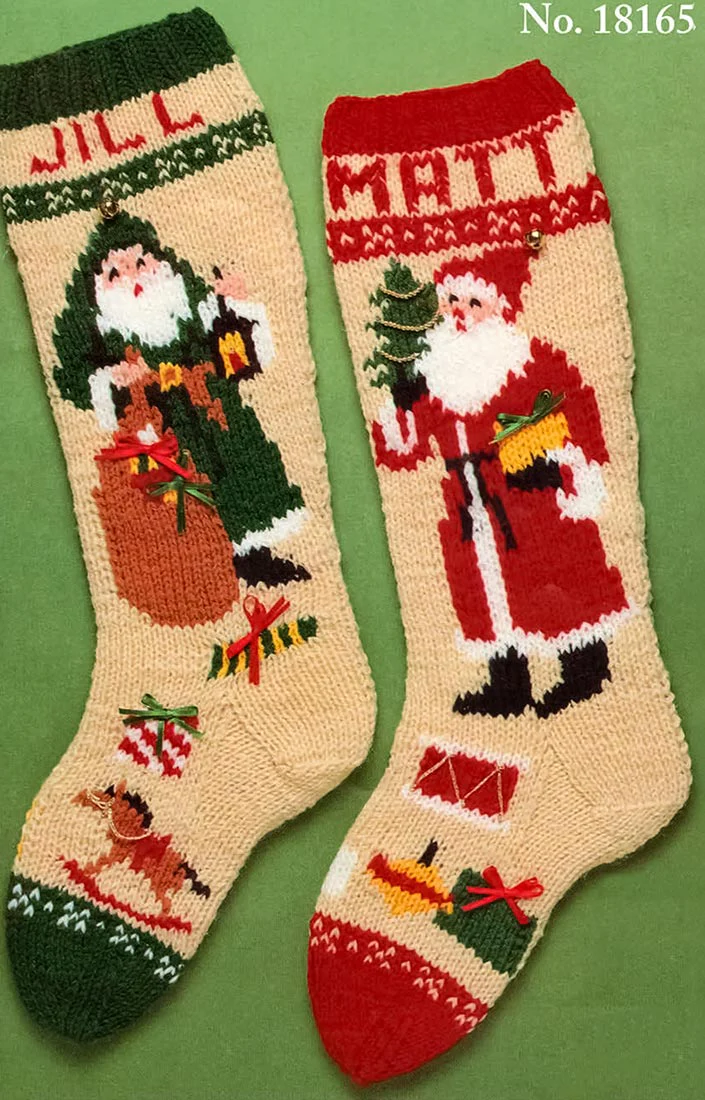 Old Time Santa Stockings Pattern - Image 2