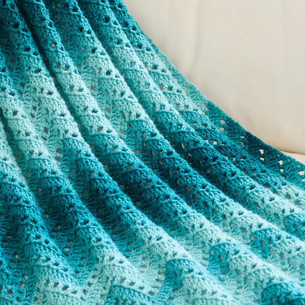 Ombre Chevron Throw - Image 2