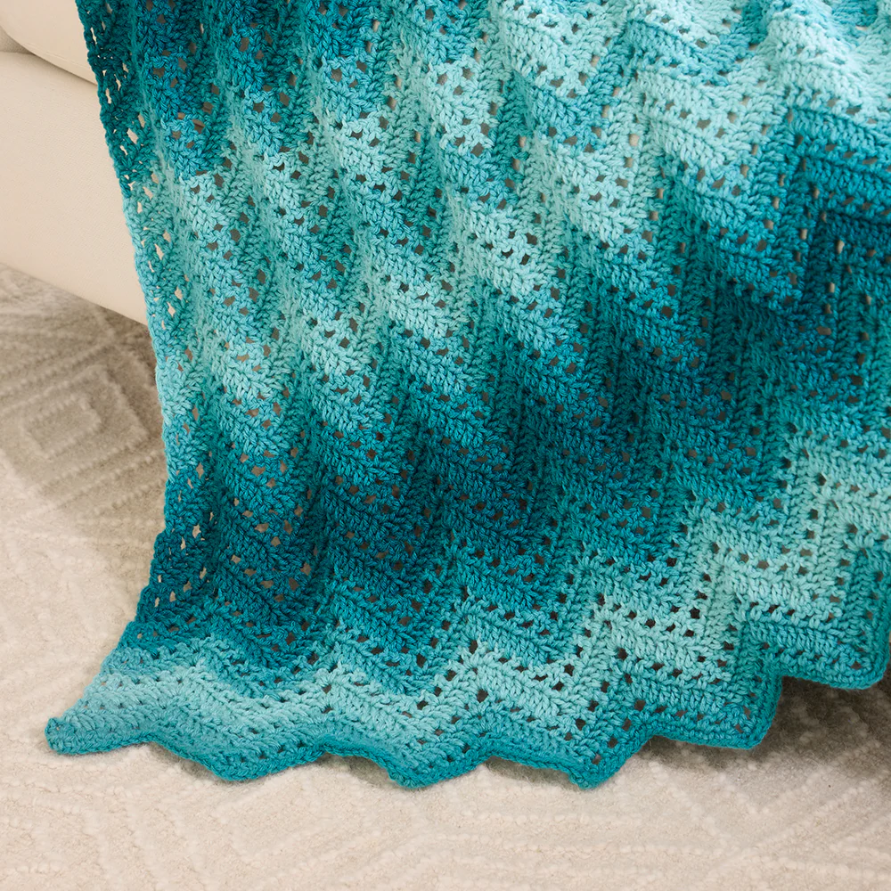 Ombre Chevron Throw - Image 3