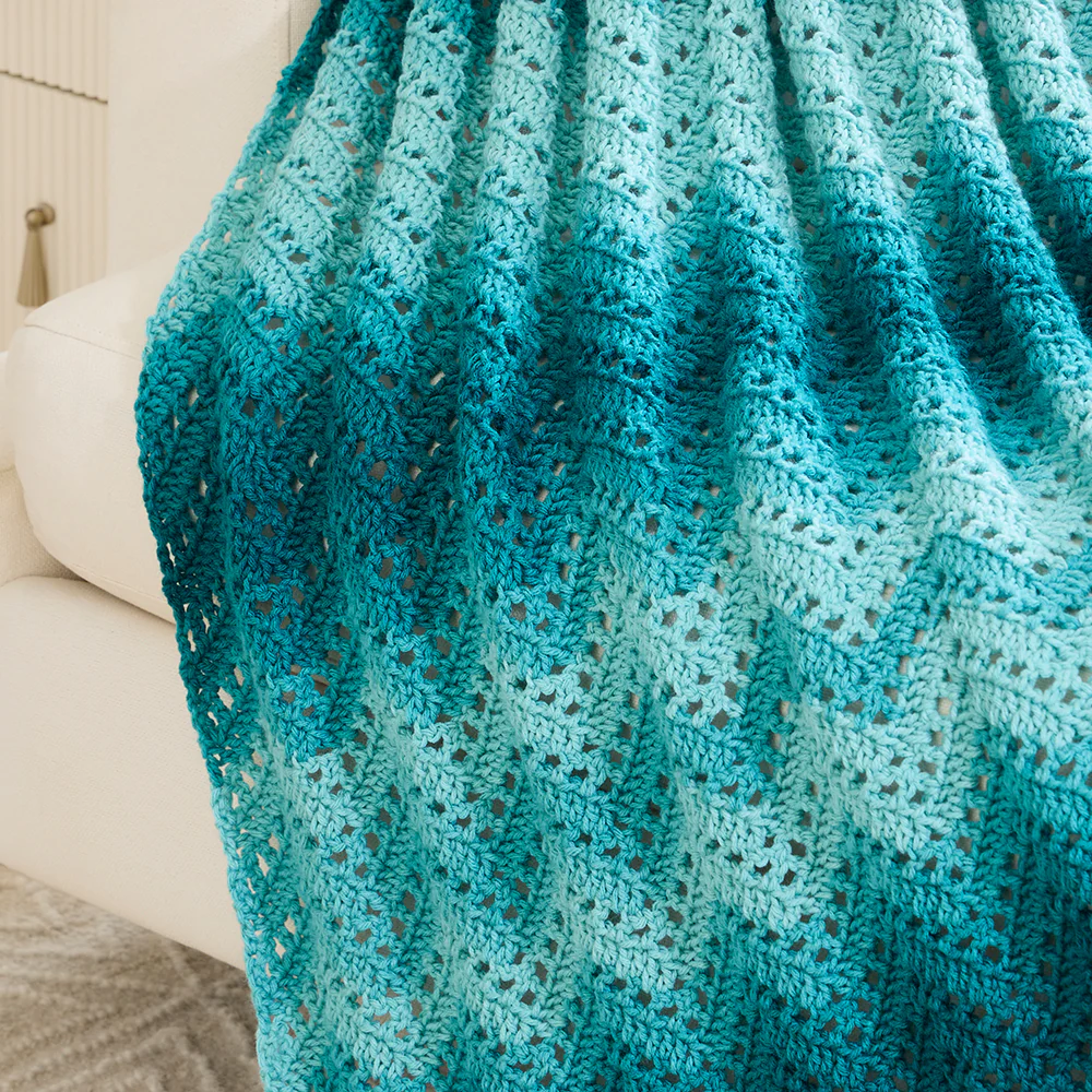 Ombre Chevron Throw - Image 4