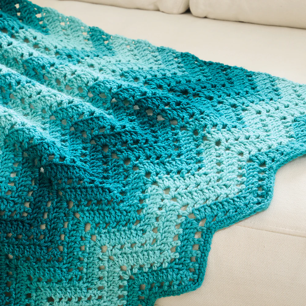 Ombre Chevron Throw - Image 5
