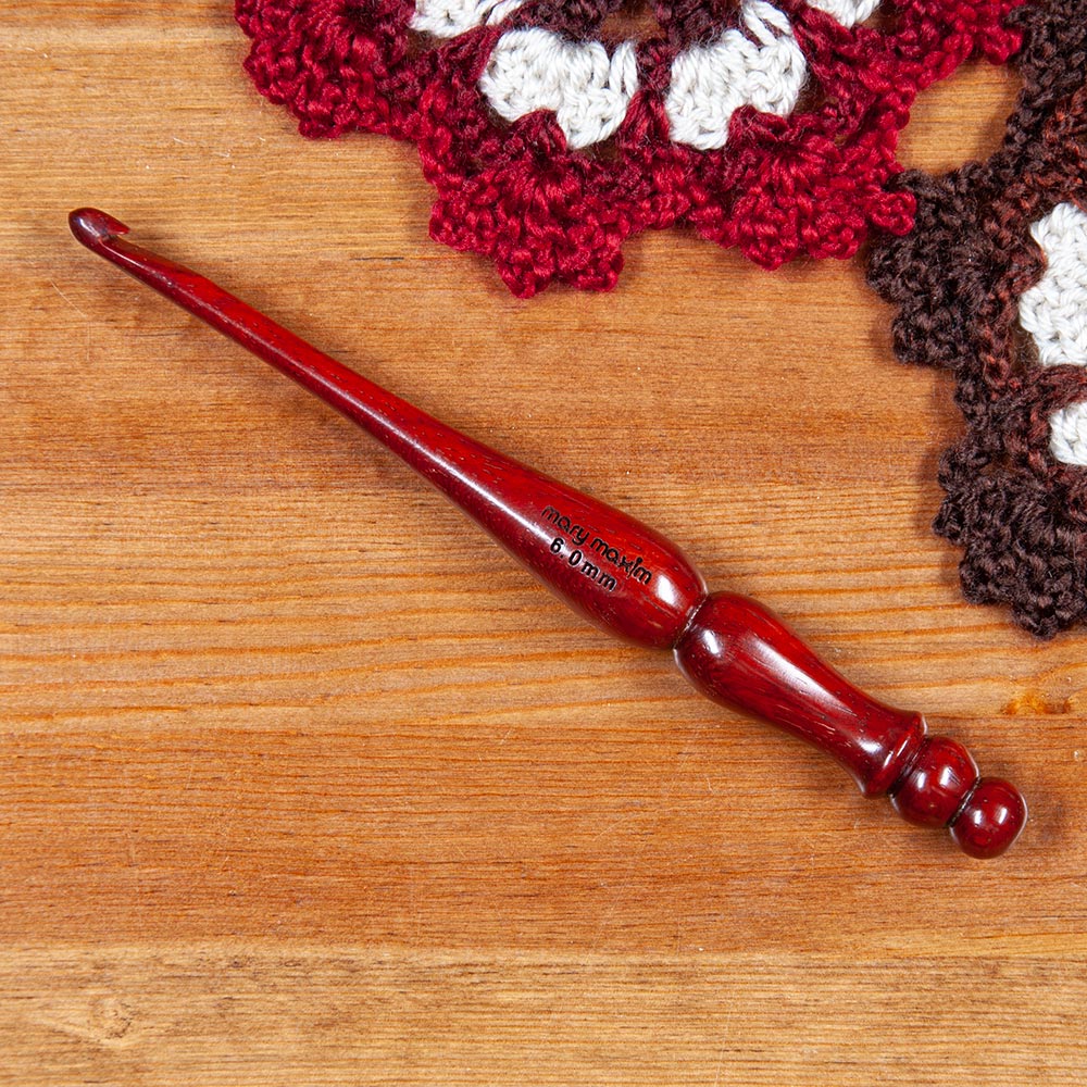 Padauk Wood Crochet Hooks - Image 6