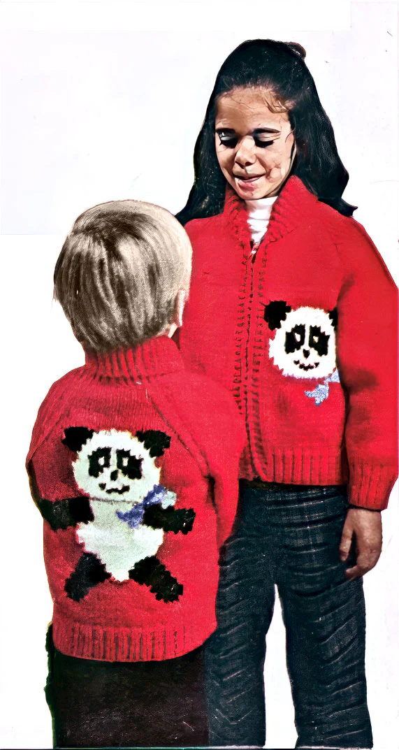Panda Cardigan Pattern - Image 2