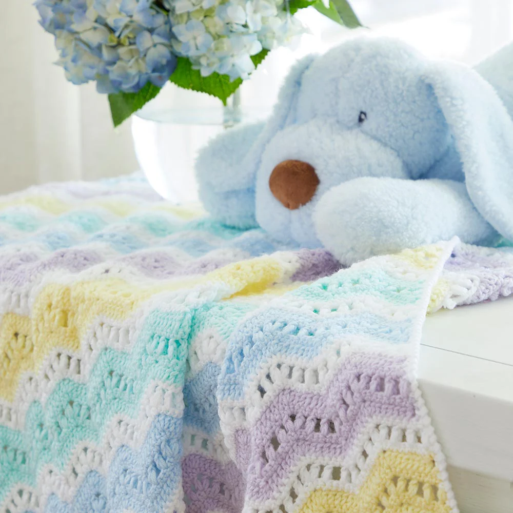 Pastel Ripples for Baby Blanket - Image 2