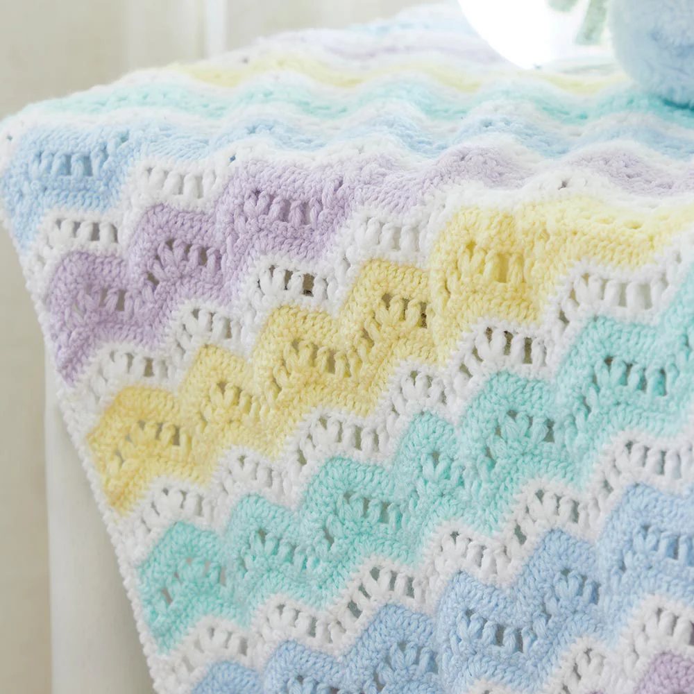Pastel Ripples for Baby Blanket - Image 3