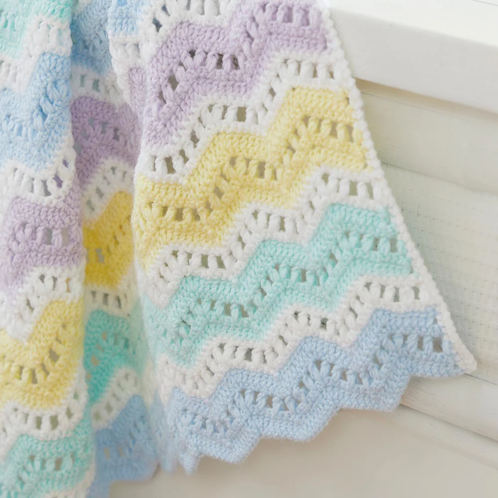 Pastel Ripples for Baby Blanket - Image 4