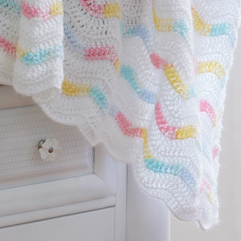 Peaceful Waves Crochet Blanket - Image 2