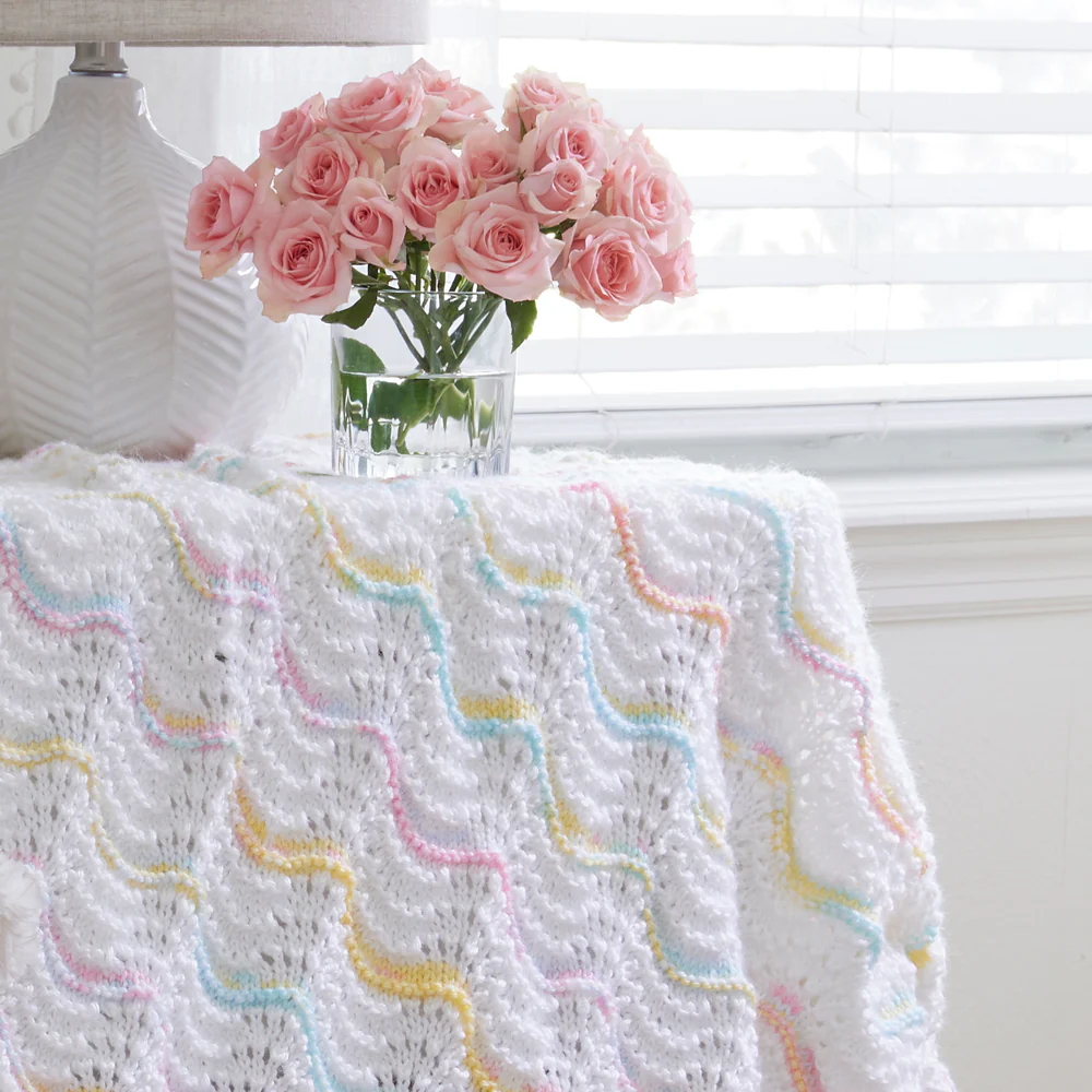 Peaceful Waves Knit Blanket - Image 2