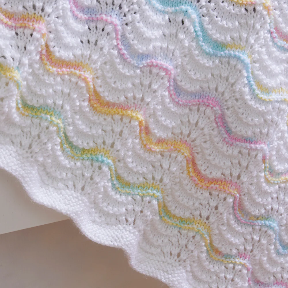 Peaceful Waves Knit Blanket - Image 4
