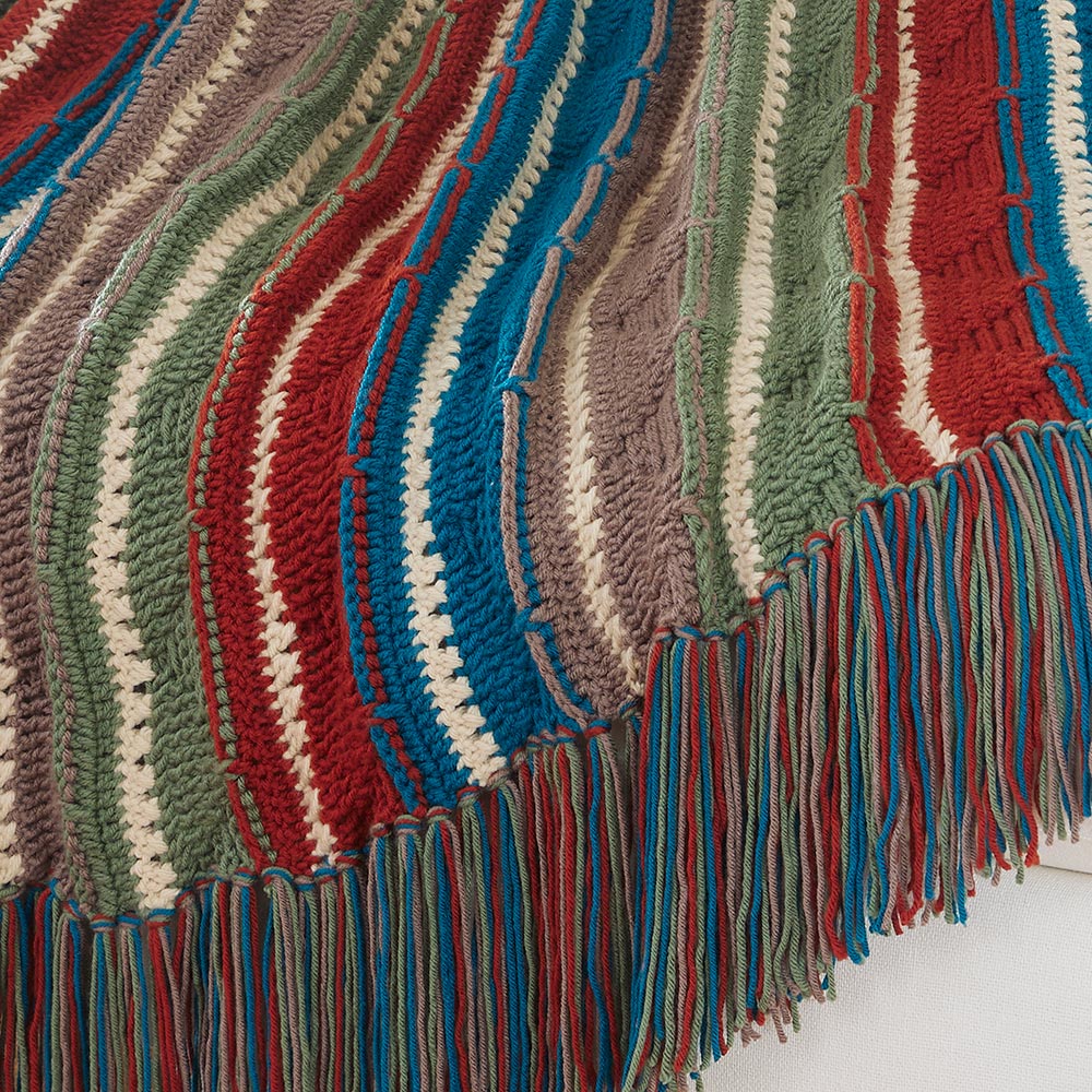 Peaks and Valleys Crochet Blanket - Image 2