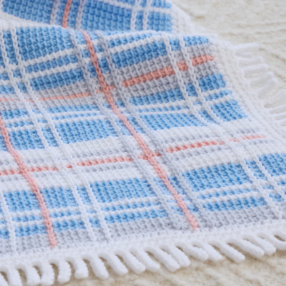Plaid Baby Blanket - Image 3