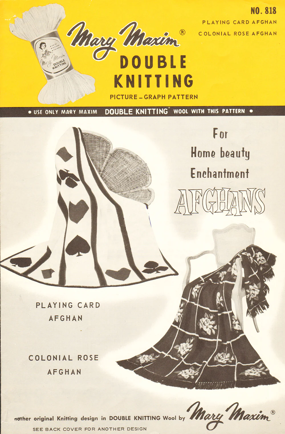 Playing Card, Colonial Rose and Baby Afghan Pattern - Image 3