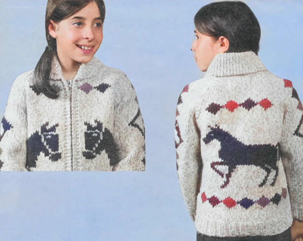 Child's Prairie Prancers Cardigan Pattern - Image 2