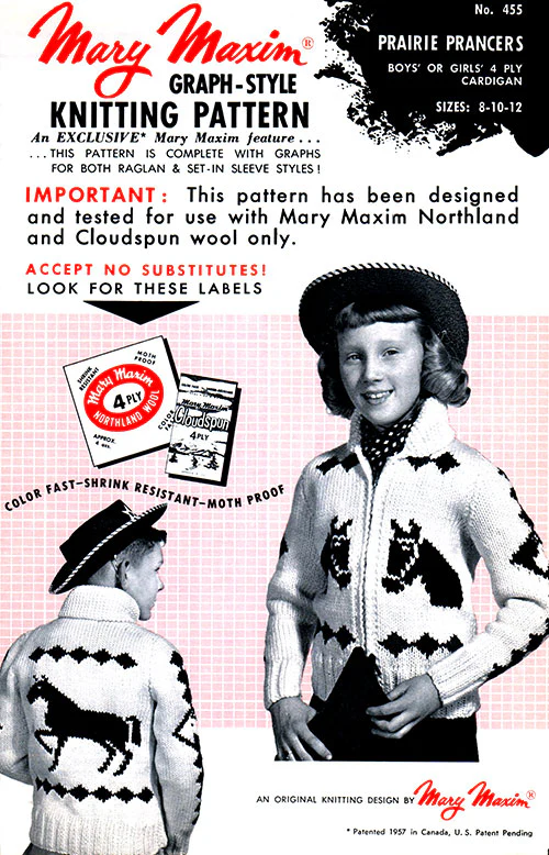 Child's Prairie Prancers Cardigan Pattern - Image 3