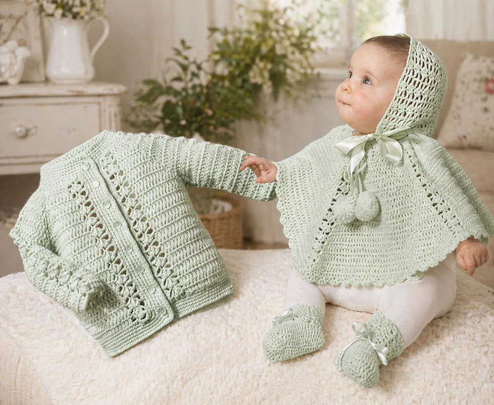 Pram Set and Poncho Pattern - Image 3