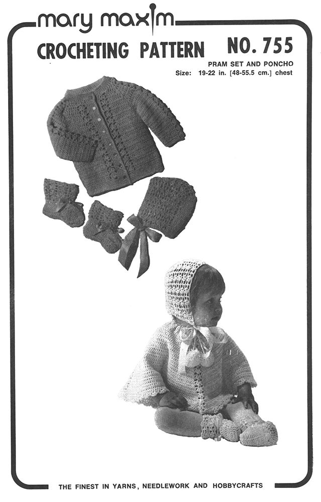 Pram Set and Poncho Pattern - Image 5