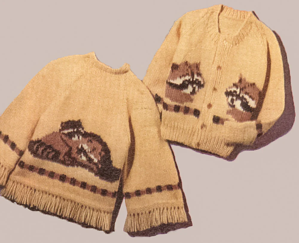 Raccoon Cardigan Pattern - Image 2