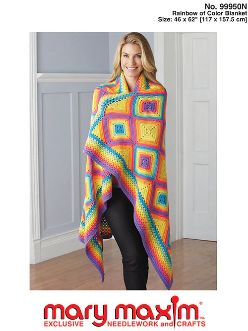 Rainbow of Color Blanket Pattern - Image 3