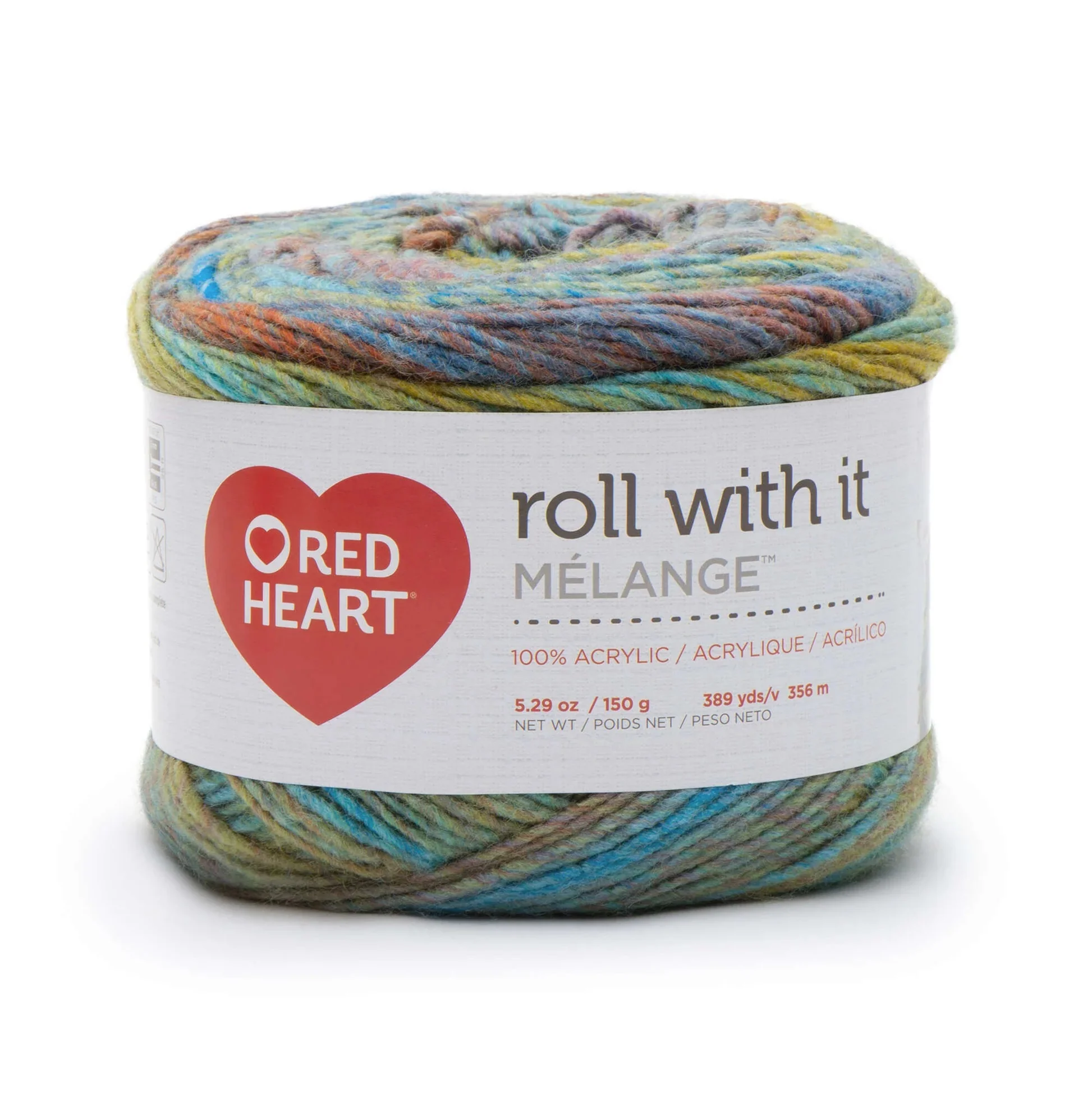 Red Heart Roll With It Melange Yarn - Image 13