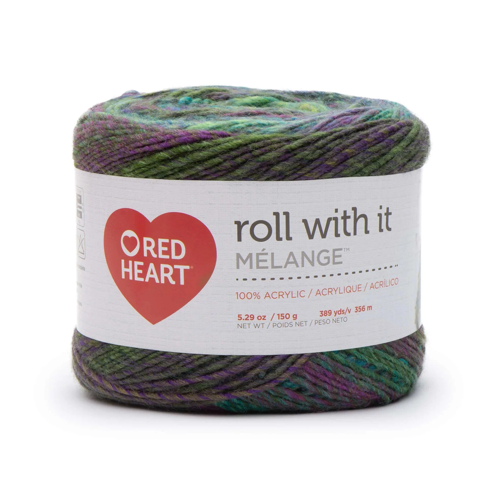 Red Heart Roll With It Melange Yarn - Image 3