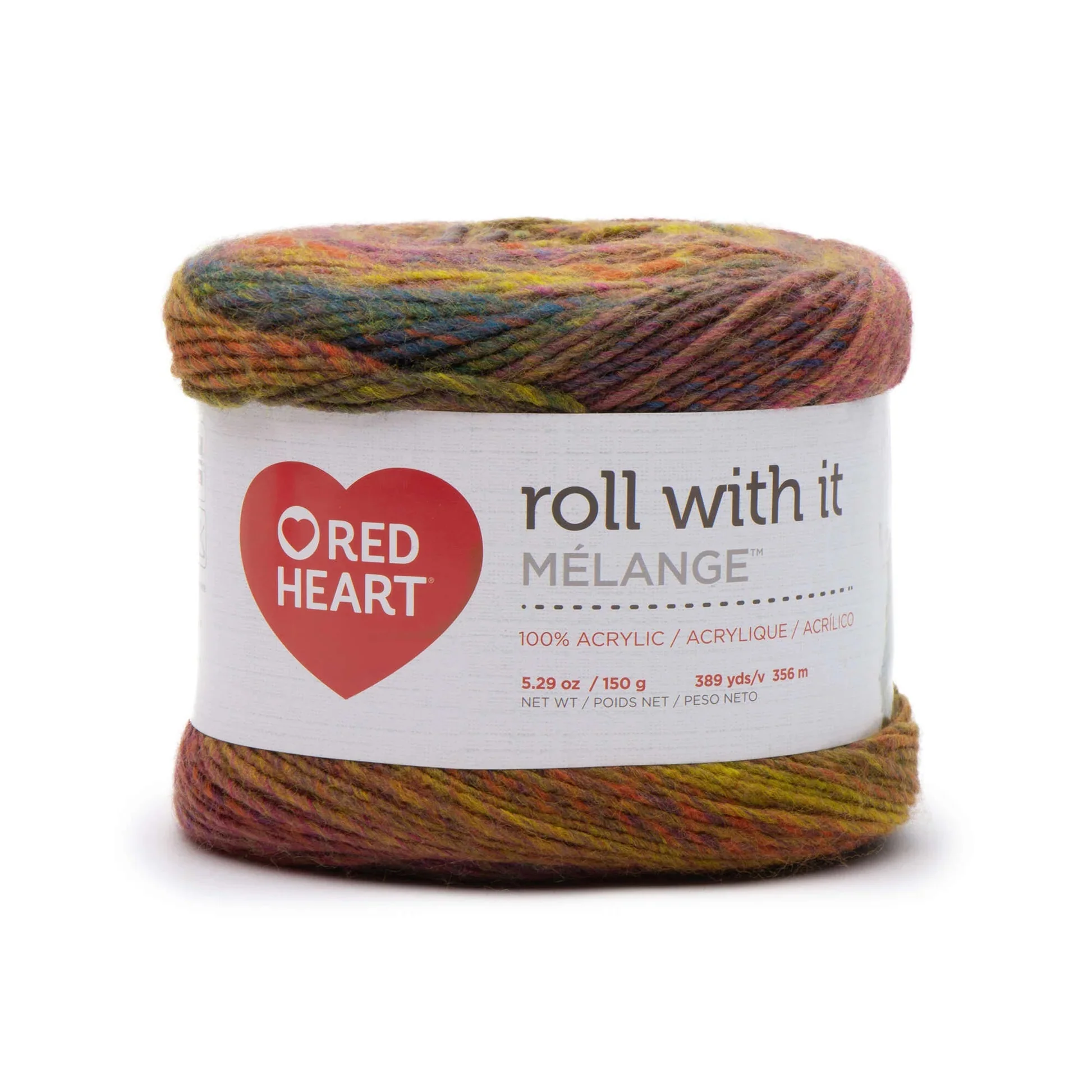 Red Heart Roll With It Melange Yarn - Image 5