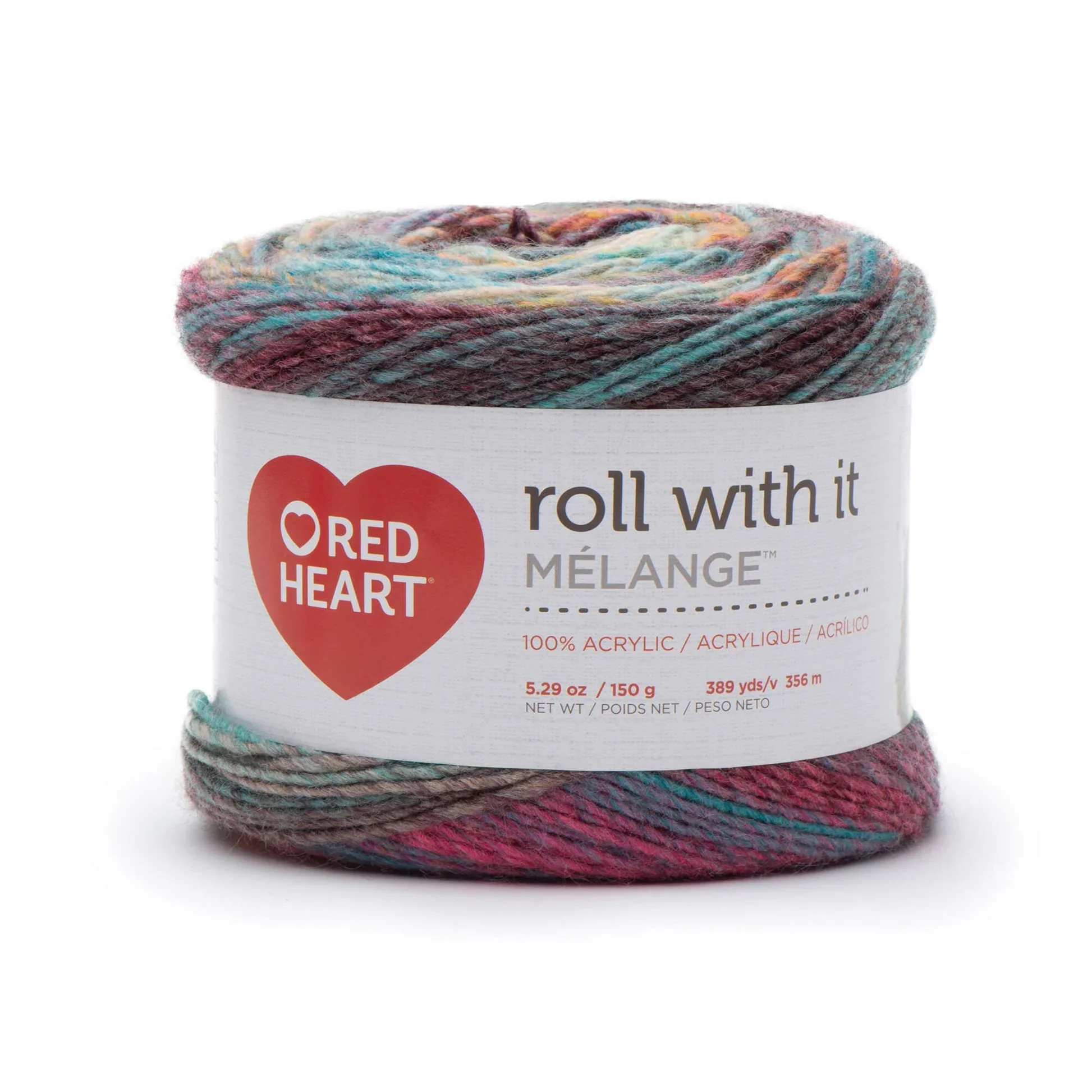 Red Heart Roll With It Melange Yarn - Image 7