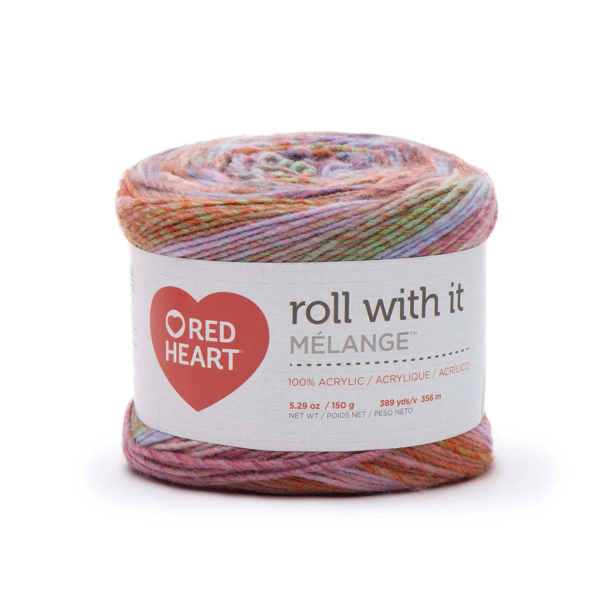 Red Heart Roll With It Melange Yarn - Image 9