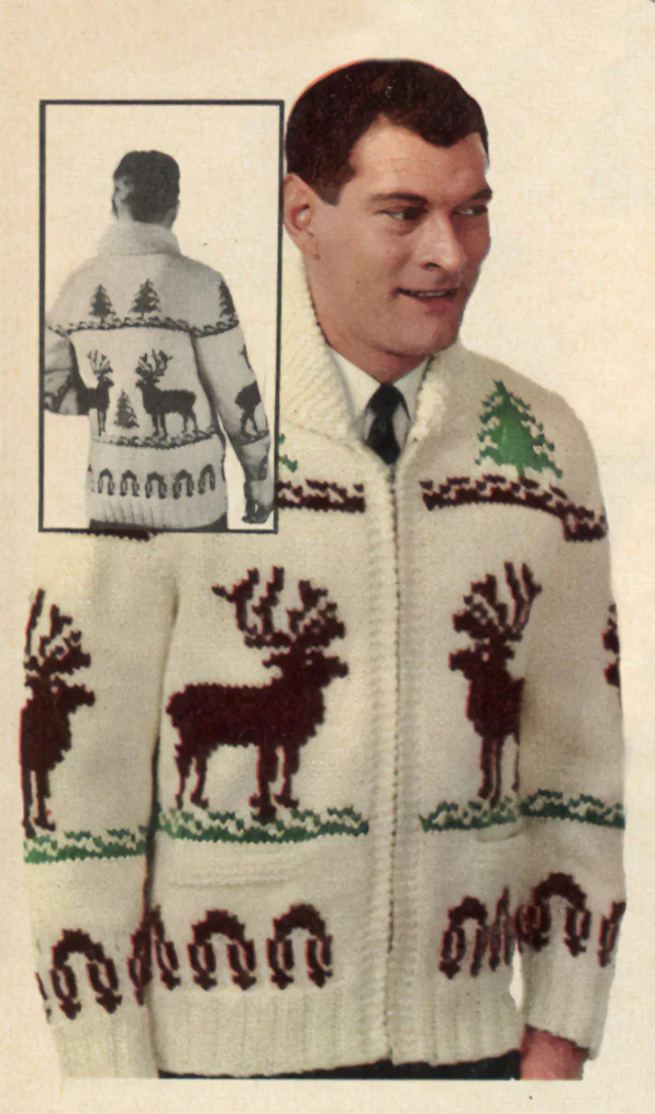 Men's Reindeer Cardigan Pattern - Image 3