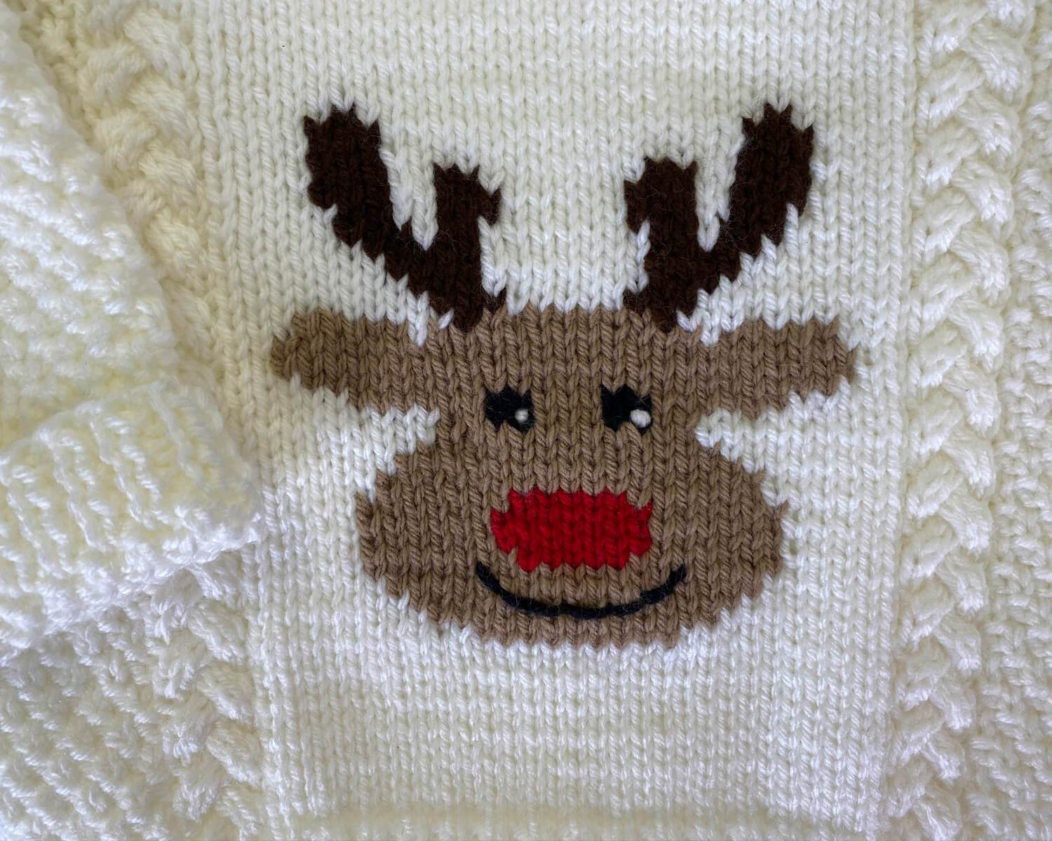 Reindeer Pullover & Mitts - Image 6