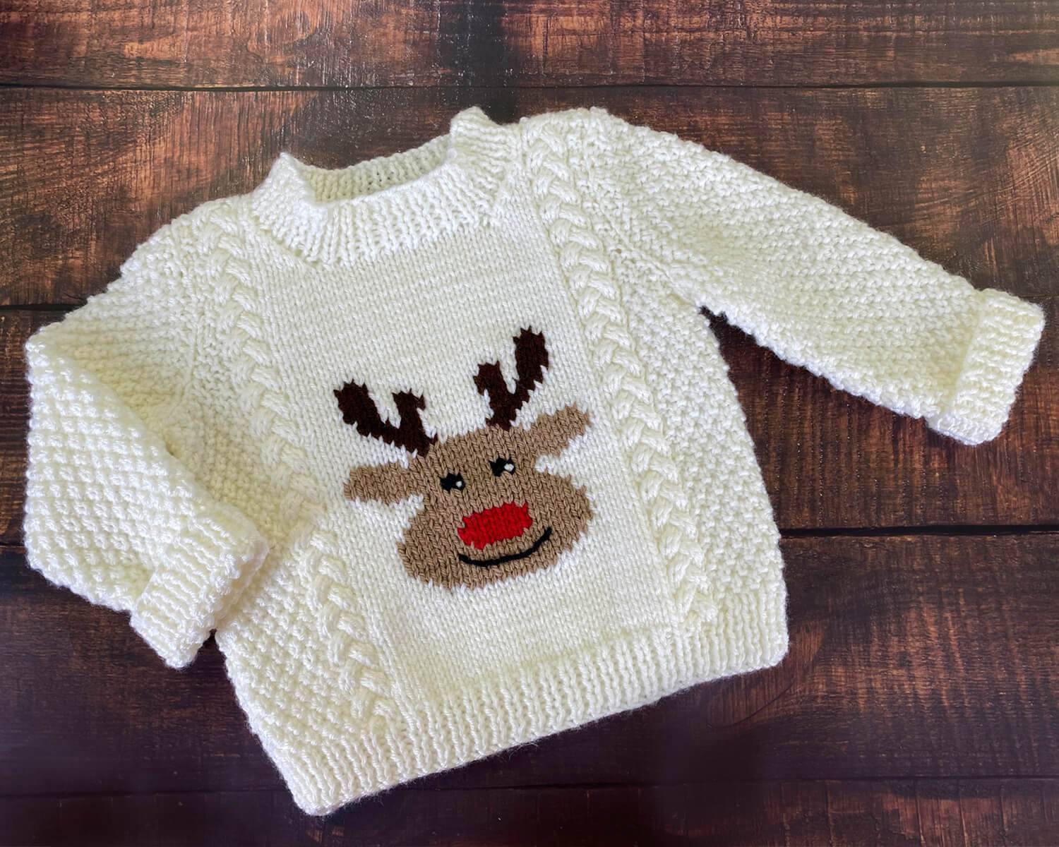 Reindeer Pullover & Mitts - Image 7