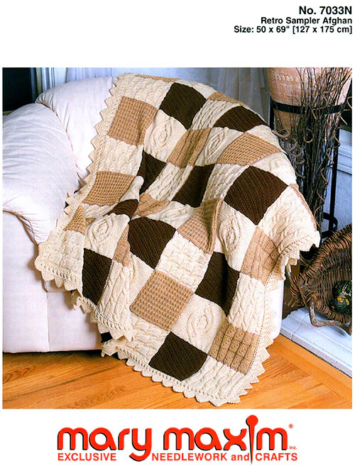 Retro Sampler Afghan Pattern