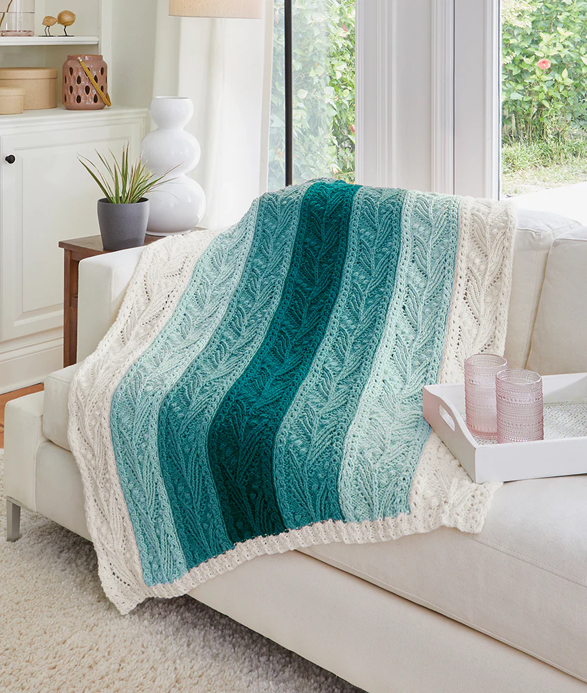 Ribbed Leaves Throw - Image 7