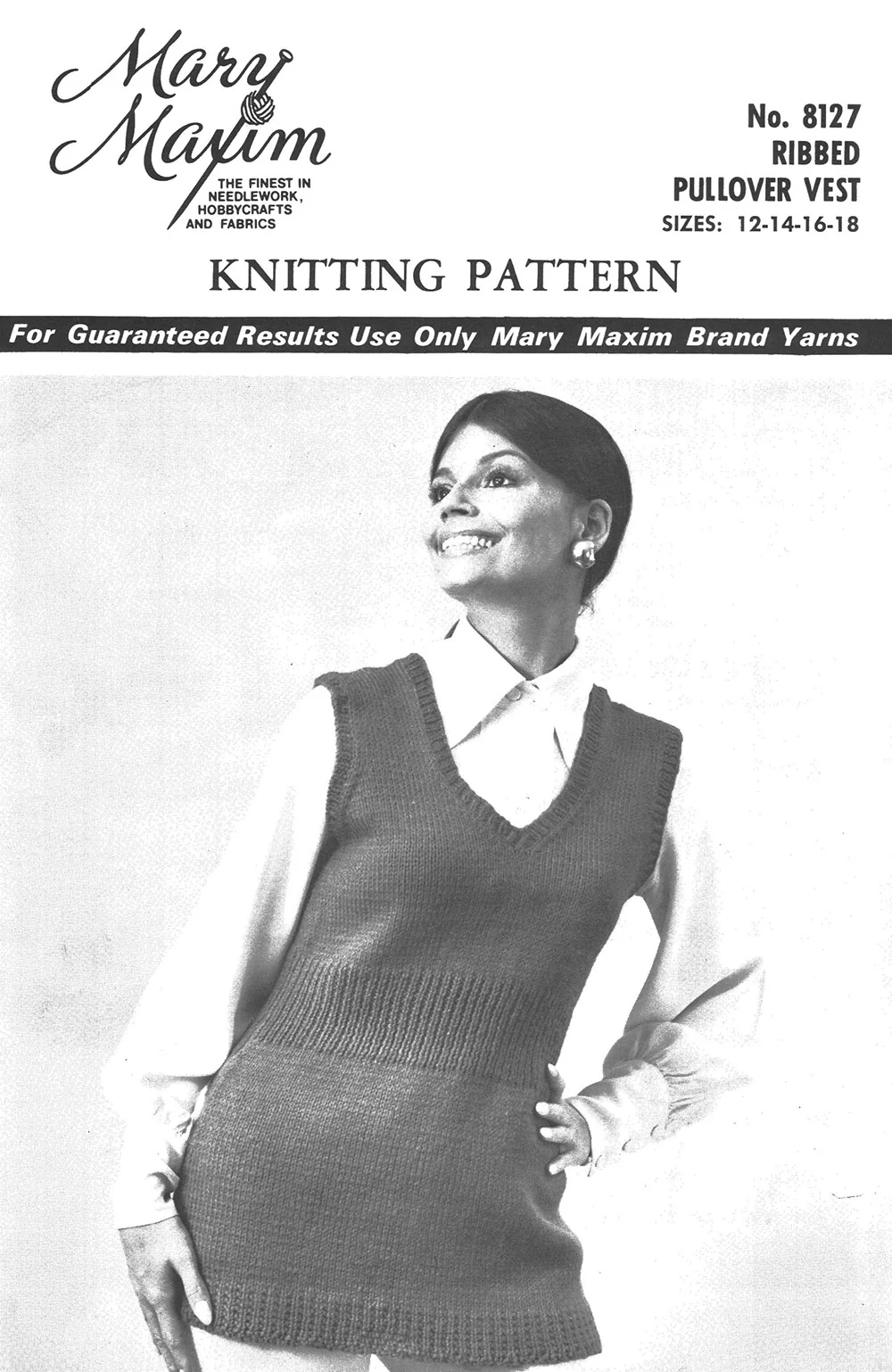 Ribbed Pullover Vest Pattern - Image 2