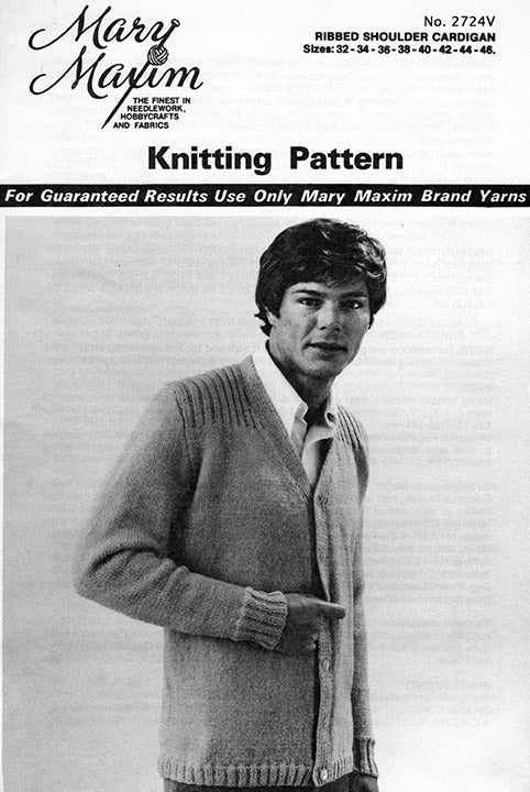 Ribbed Shoulder Cardigan Pattern - Image 2
