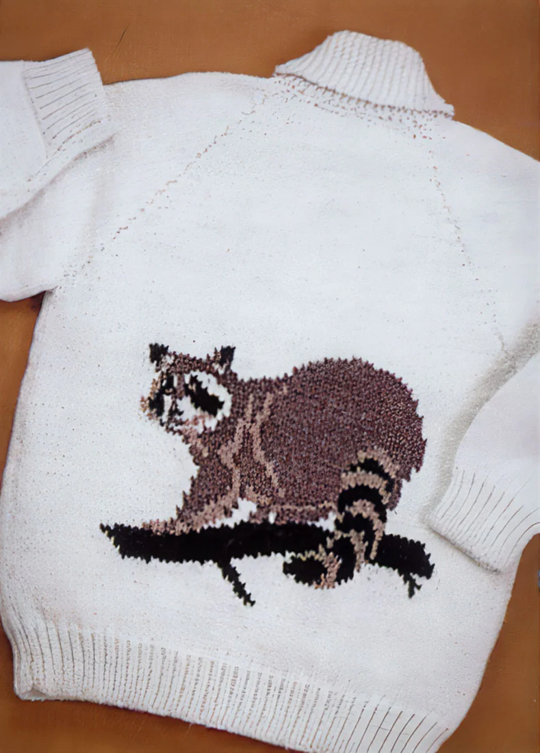 Child's Ricky Raccoon Cardigan Pattern - Image 3