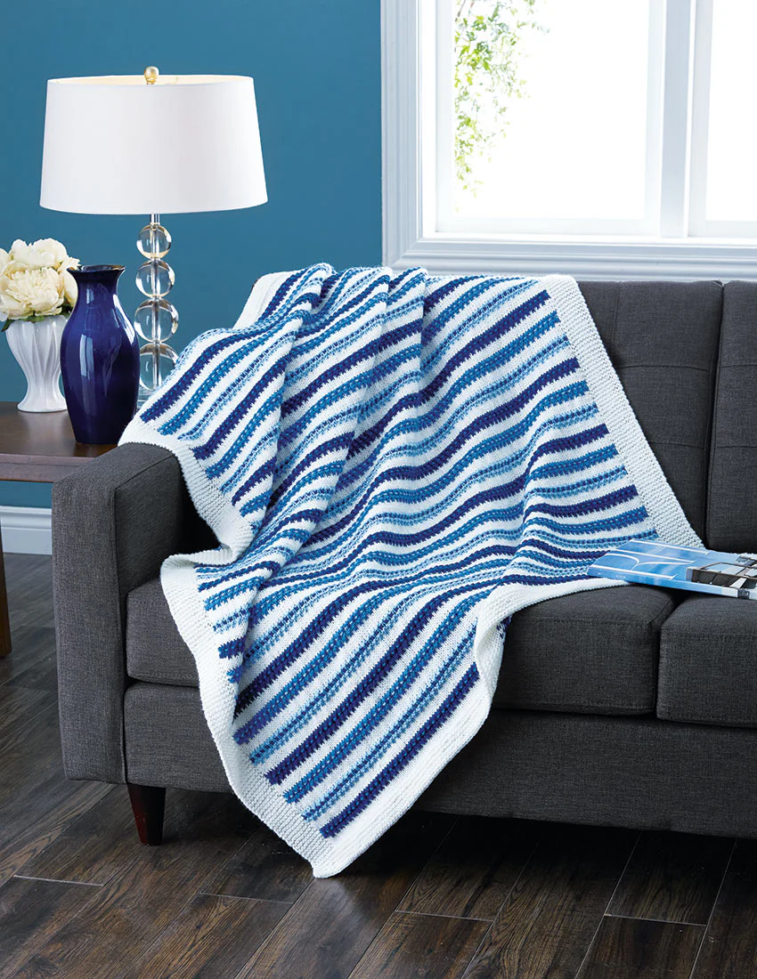 Ridged Stripes Afghan Pattern - Image 2