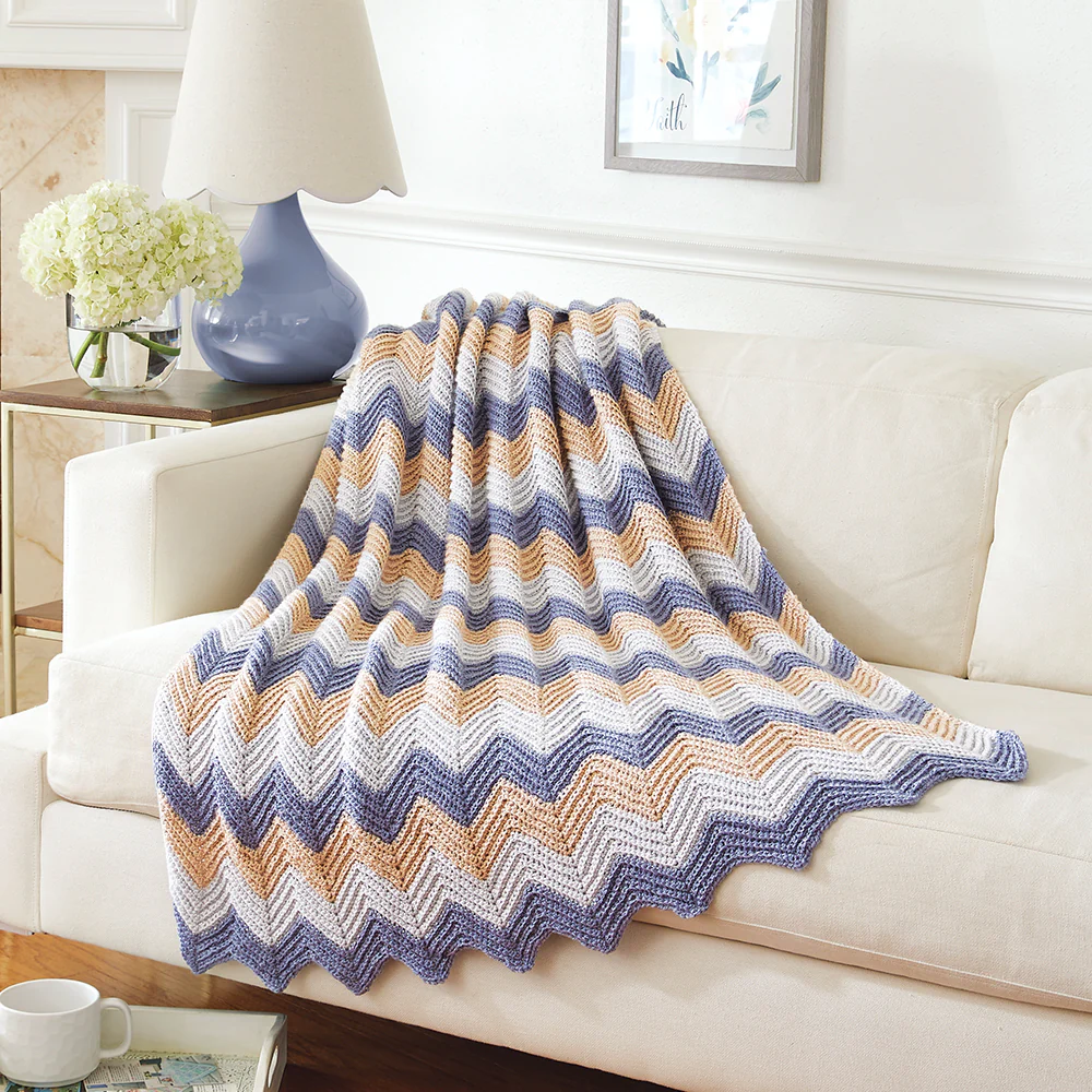 Knit or Crochet Ripple Afghan - Image 2