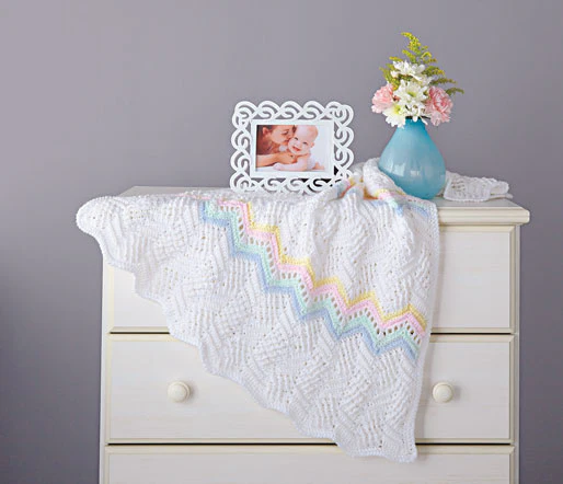 Rippled Blocks Baby Blanket - Image 2