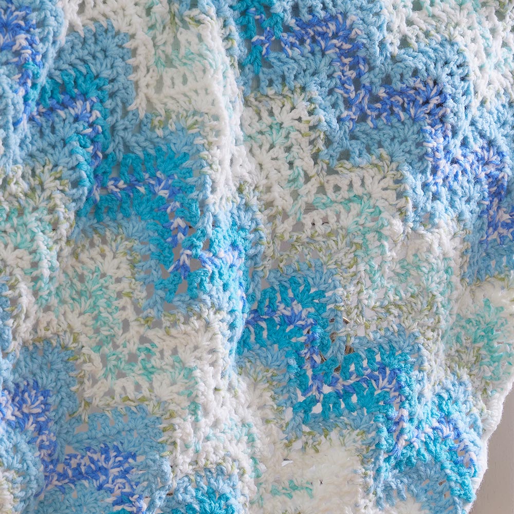 Rippled Columns Baby Blanket Pattern - Image 2
