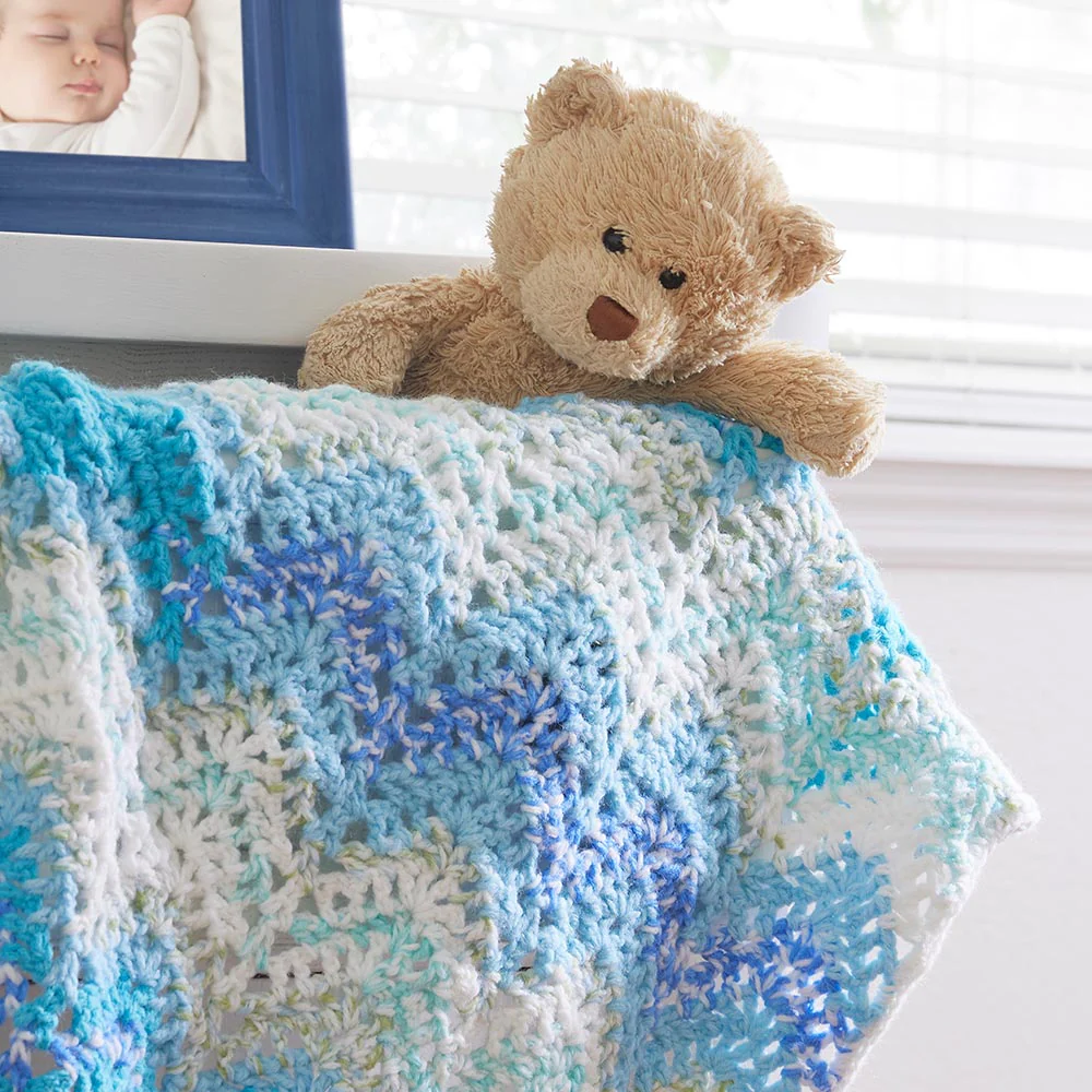 Rippled Columns Baby Blanket Pattern - Image 3
