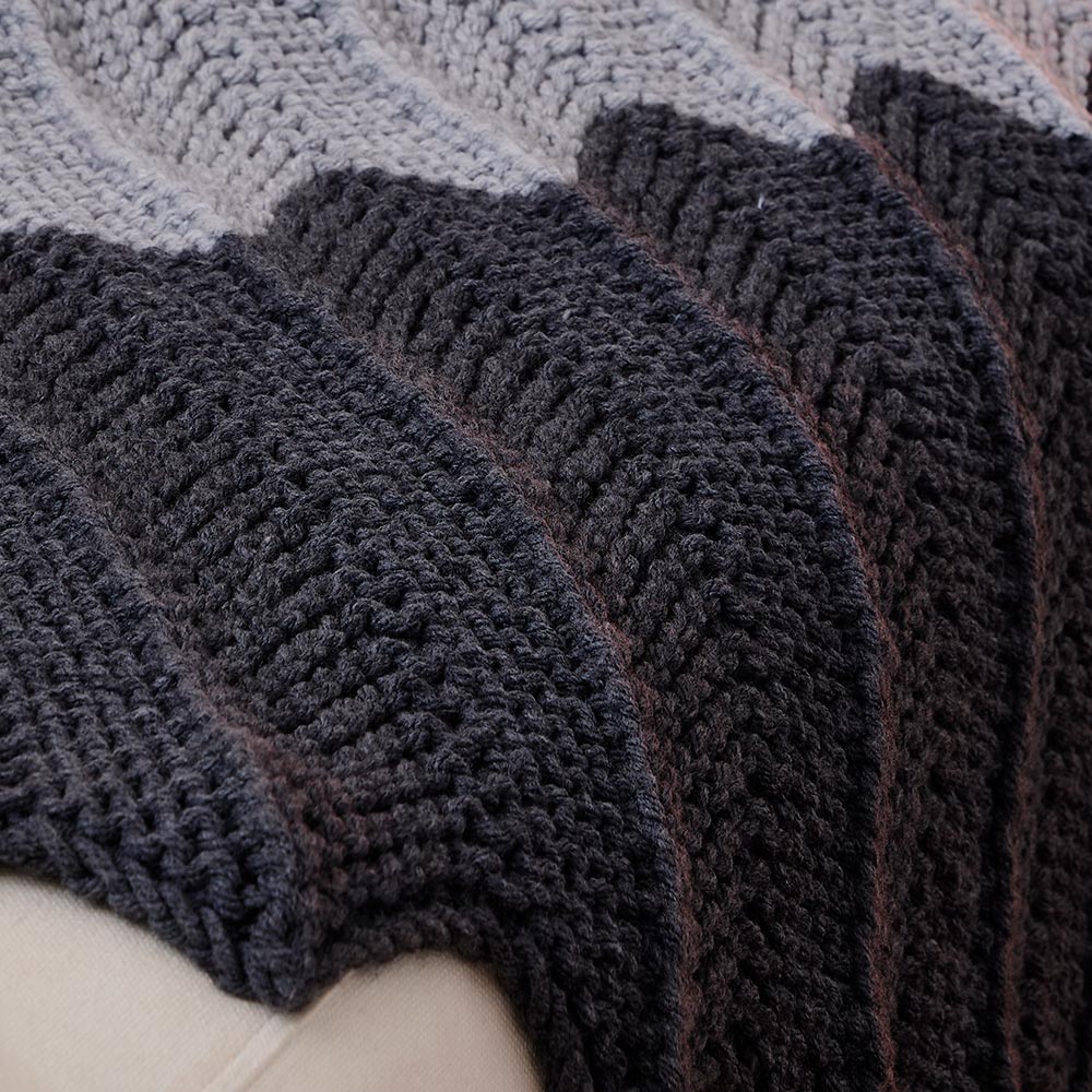 Rippled Stripes Blanket Pattern - Image 2