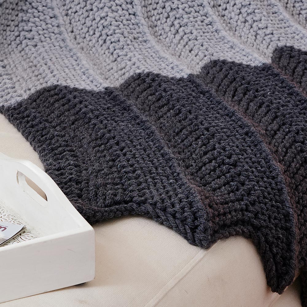 Rippled Stripes Blanket Pattern - Image 3